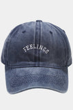 FEELINGS LETTERING BASIC BASEBALL CAP