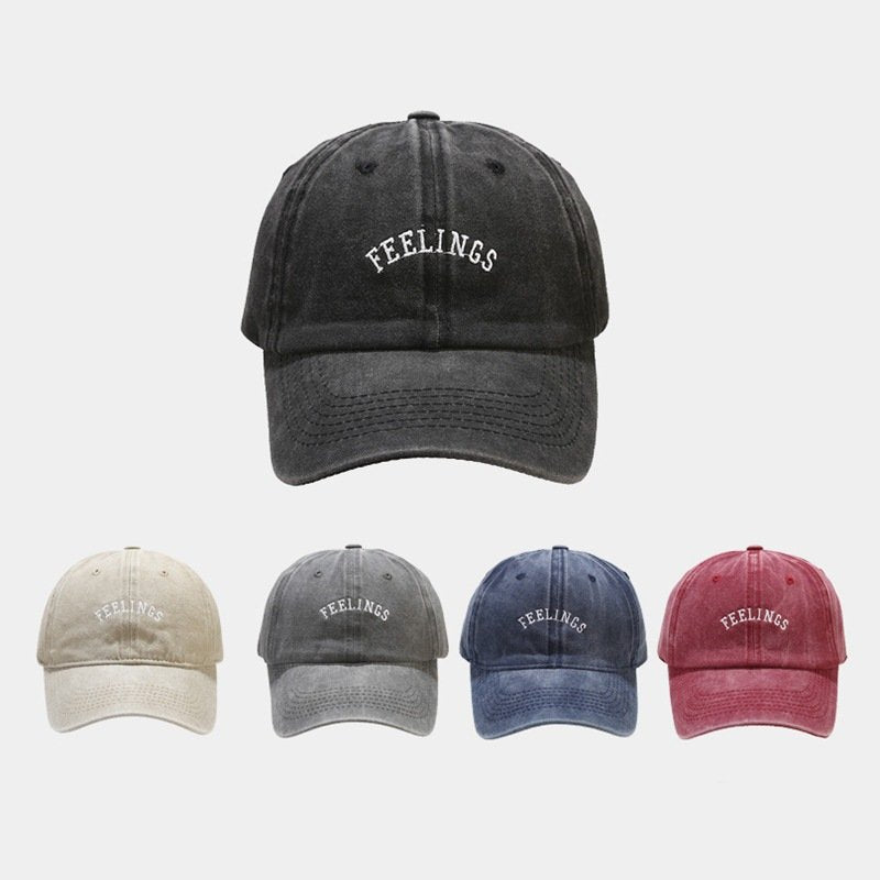 FEELINGS LETTERING BASIC BASEBALL CAP