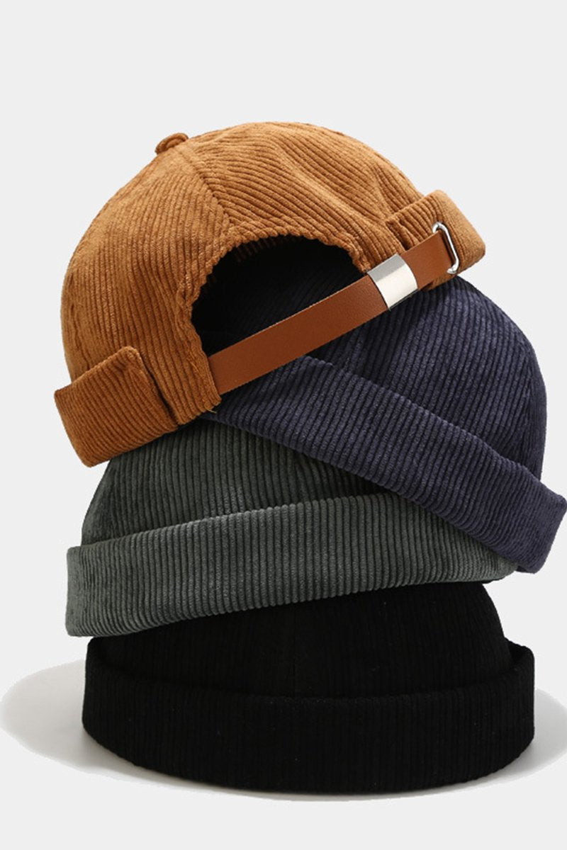 CORDUROY BRIMLESS FASHION CASUAL CAP