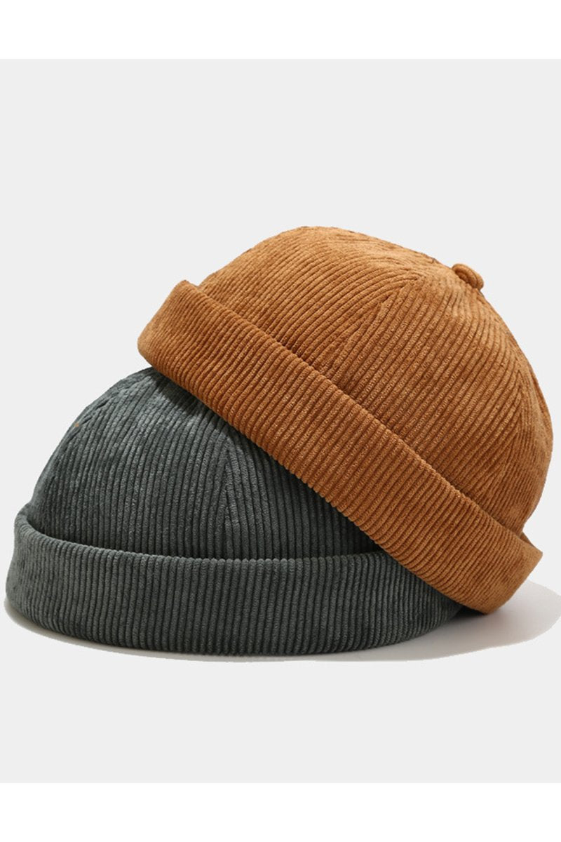 CORDUROY BRIMLESS FASHION CASUAL CAP