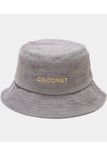 COCONUT LETTERING CASUAL FISHERMAN HAT