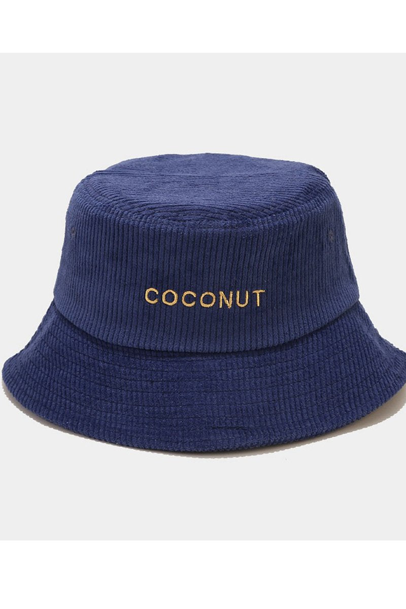 COCONUT LETTERING CASUAL FISHERMAN HAT