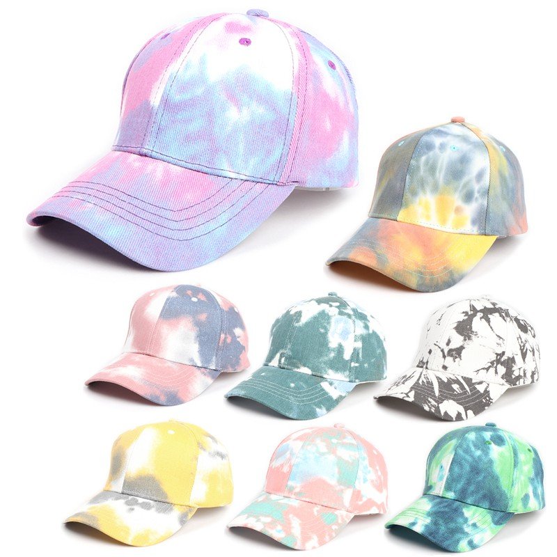 TIE DYED TRENDY BASEBALL CAPS