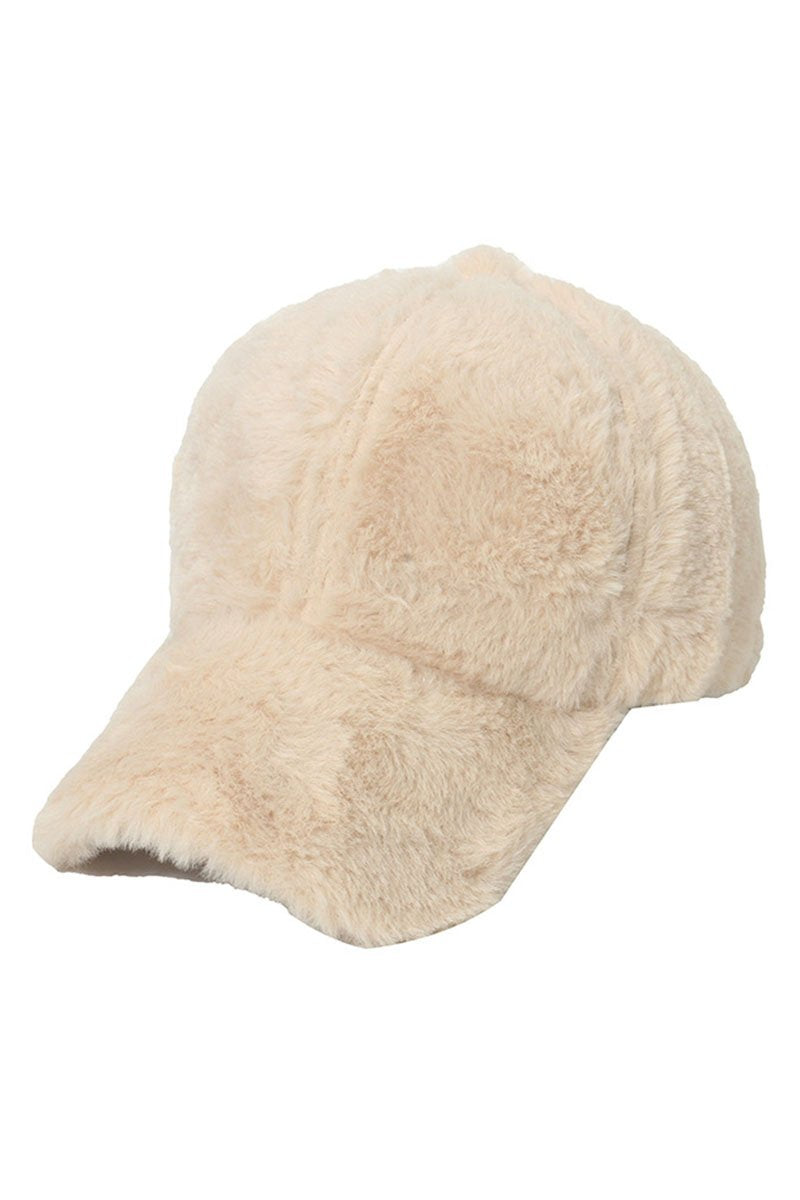 WINTER WARM PLUSH BASEBALL CAP