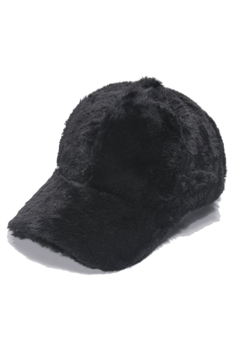 WINTER WARM PLUSH BASEBALL CAP