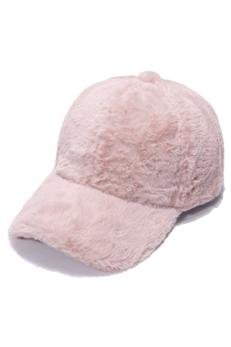 WINTER WARM PLUSH BASEBALL CAP