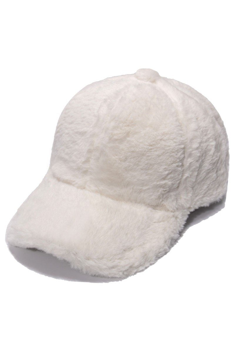 WINTER WARM PLUSH BASEBALL CAP