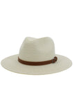 DANDY STITCHED BELT SUMMER PANAMA HAT