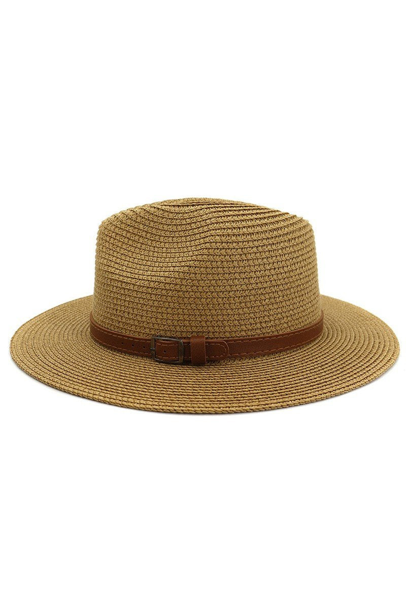 DANDY STITCHED BELT SUMMER PANAMA HAT