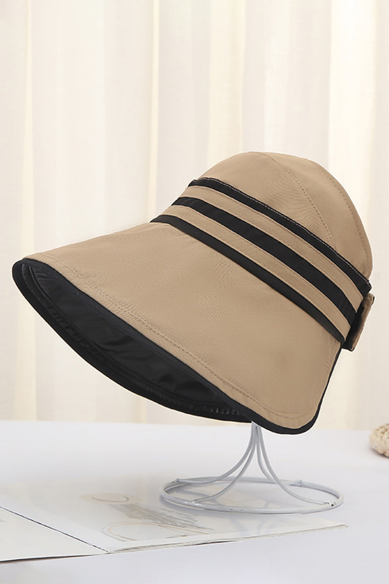 STRIPED PATTERN SUN VISOR HAT