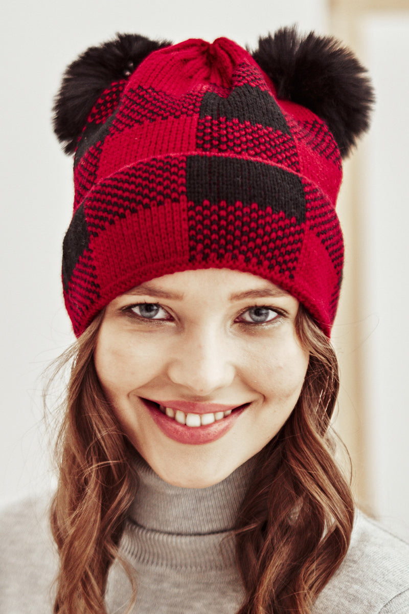 POMPOM DECOR BEANIE