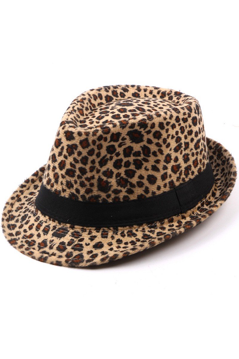 LEO, LEOPARD FASHION FEDORA