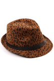 LEO, LEOPARD FASHION FEDORA