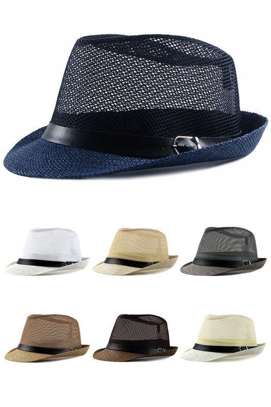 FASHION JAZZ MESH BEACH FEDORA