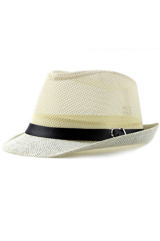 FASHION JAZZ MESH BEACH FEDORA