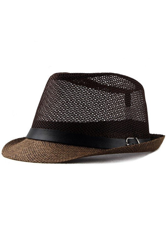 FASHION JAZZ MESH BEACH FEDORA