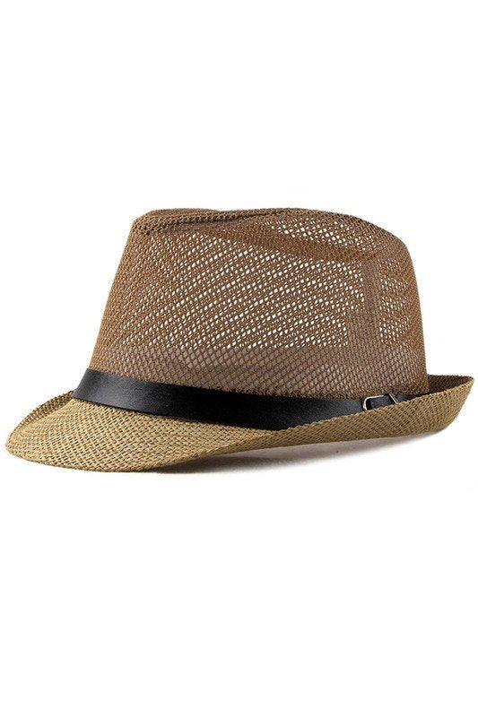 FASHION JAZZ MESH BEACH FEDORA