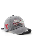WOMEN CASUAL ALPHABET EMBROIDERED BASEBALL CAP
