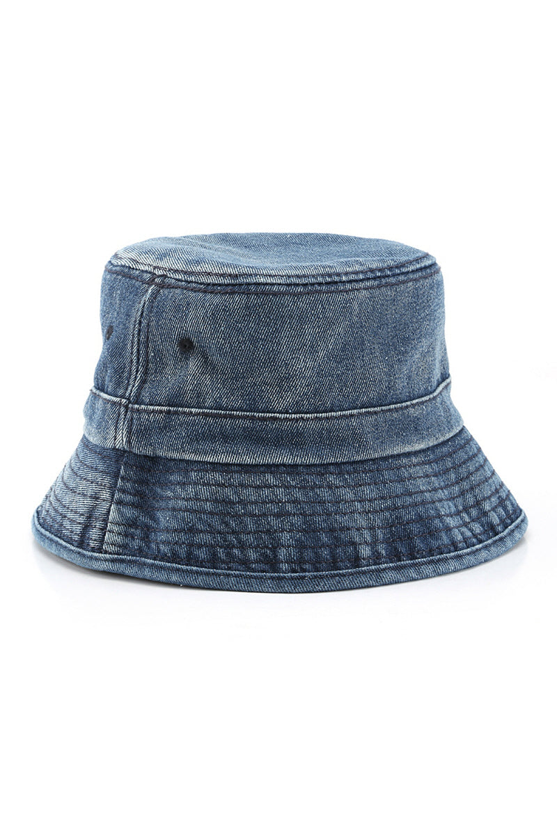 WOMEN DENIM CASUAL BUCKET HAT