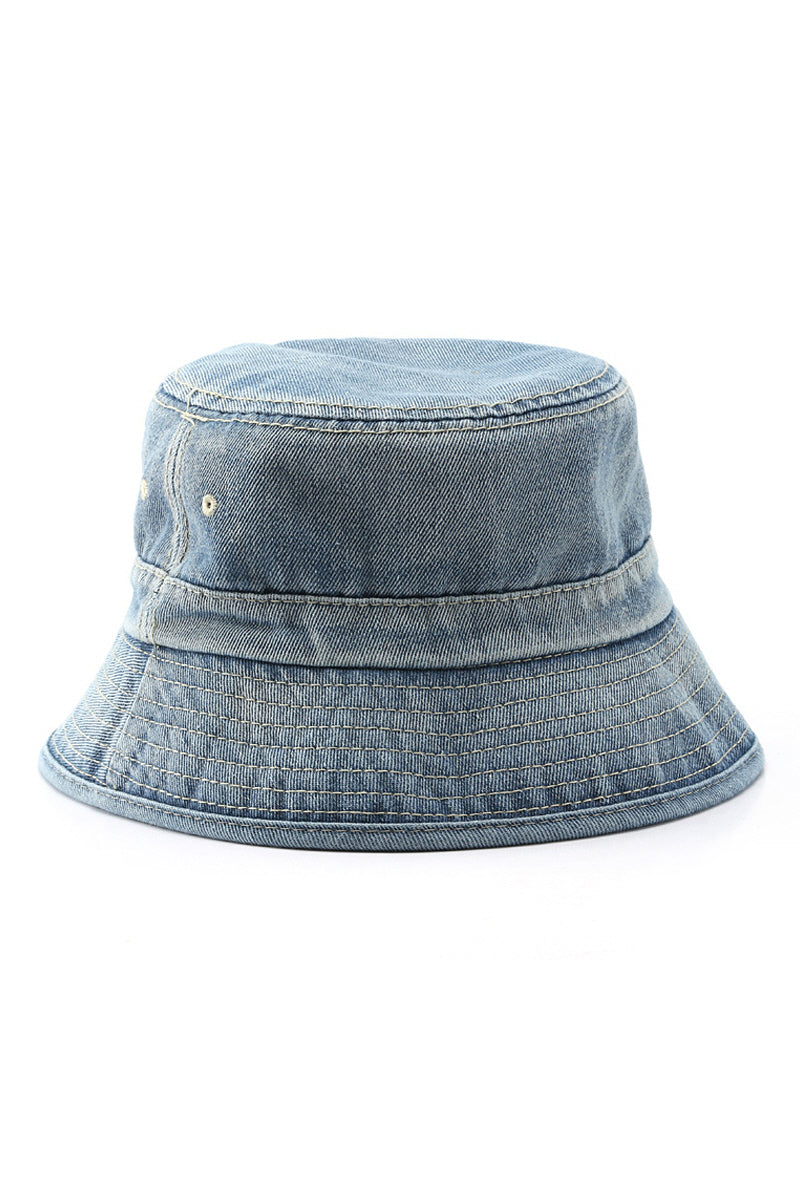 WOMEN DENIM CASUAL BUCKET HAT