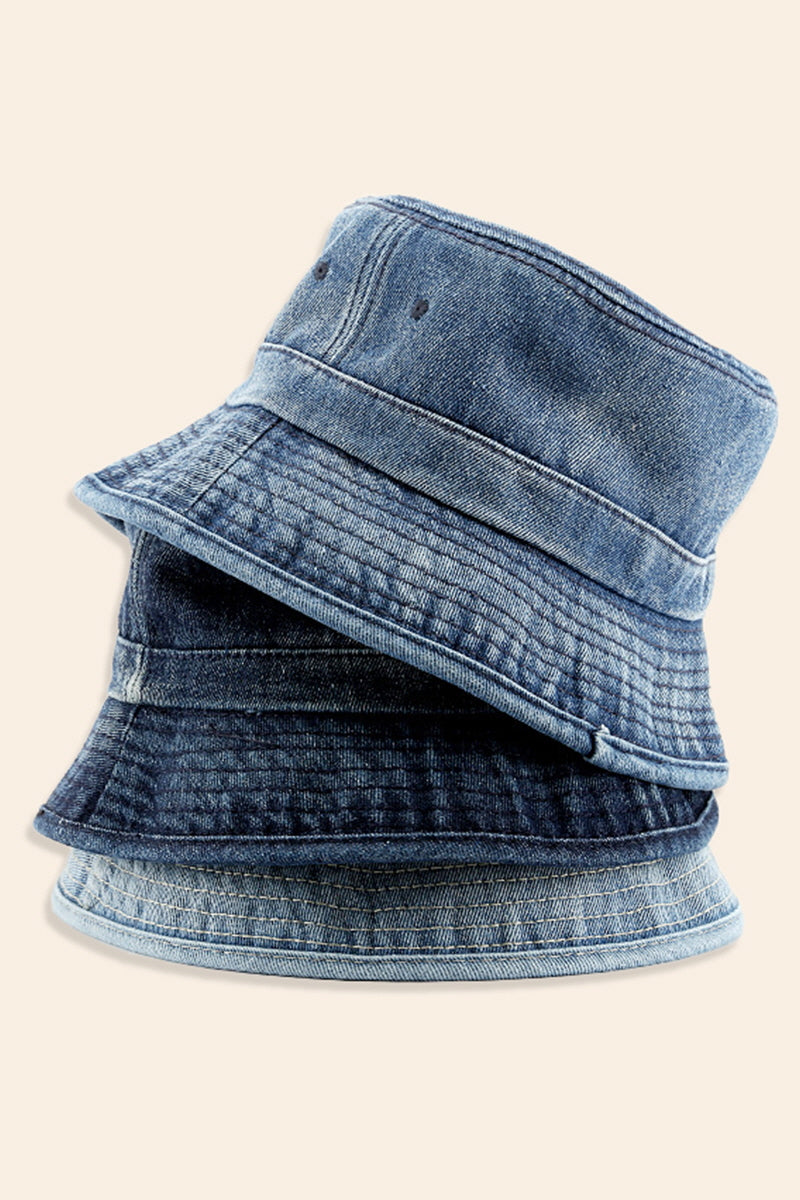 WOMEN DENIM CASUAL BUCKET HAT