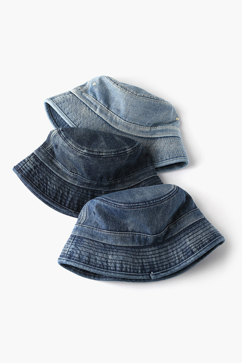 WOMEN DENIM CASUAL BUCKET HAT