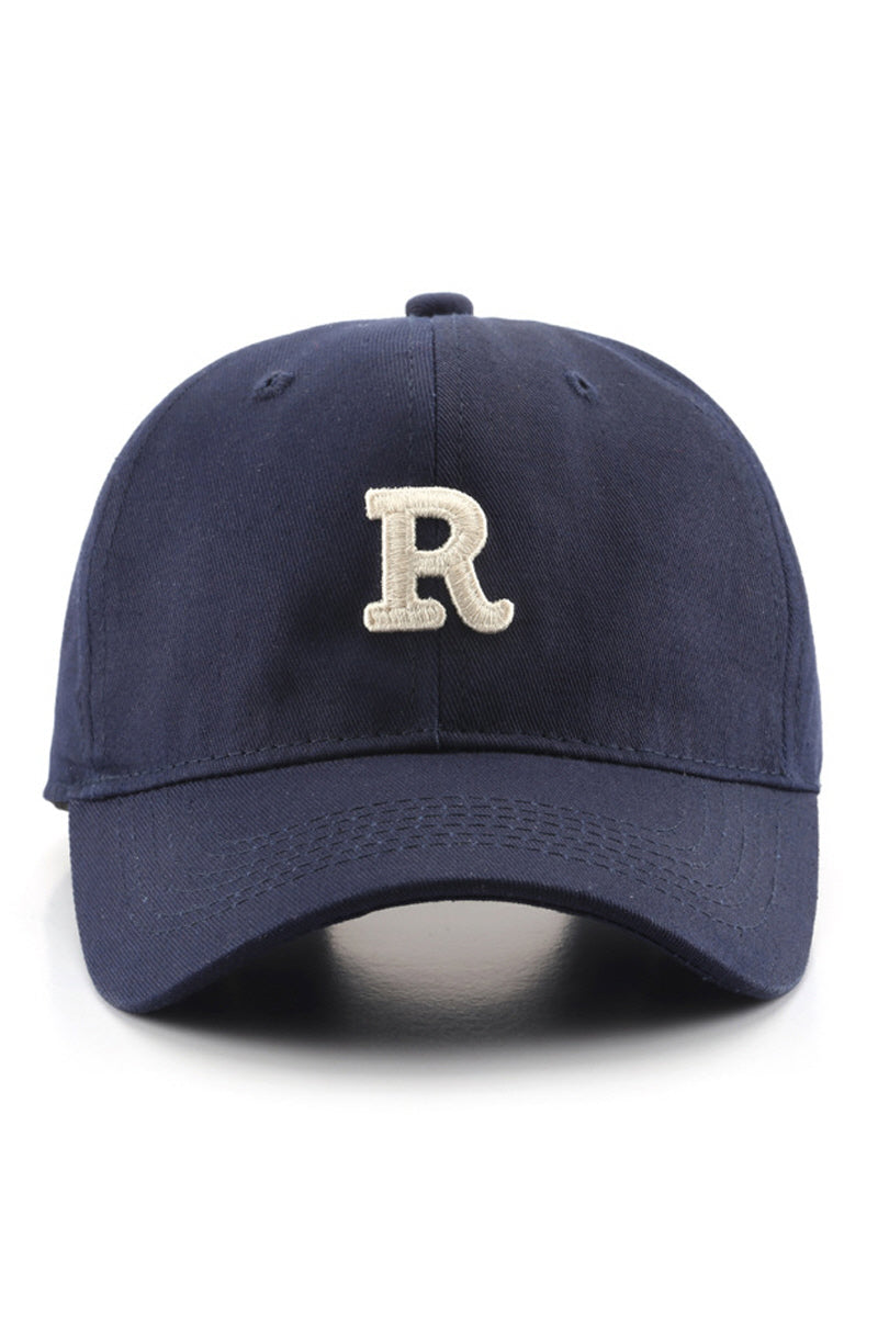 WOMEN CASUAL LETTER R EMBROIDERED BASEBALL CAP