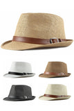 STRAW SUNSHADE RETRO STYLE FEDORA