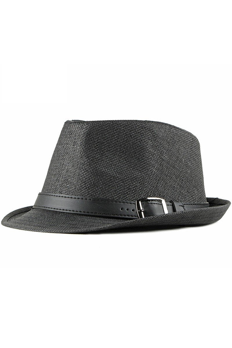 STRAW SUNSHADE RETRO STYLE FEDORA