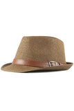 STRAW SUNSHADE RETRO STYLE FEDORA