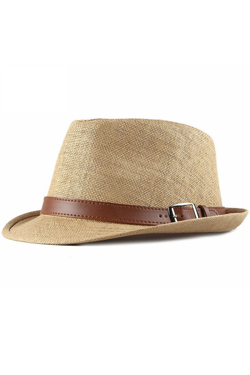 STRAW SUNSHADE RETRO STYLE FEDORA