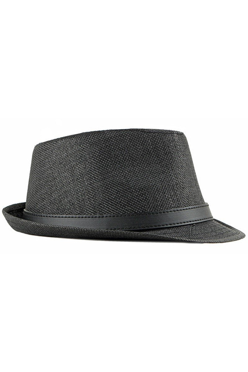 STRAW SUNSHADE RETRO STYLE FEDORA