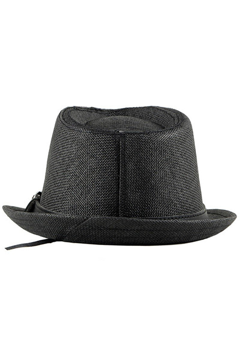 STRAW SUNSHADE RETRO STYLE FEDORA