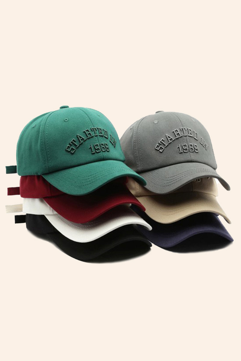 WOMEN CASUAL LETTER EMBROIDERED BASEBALL CAP