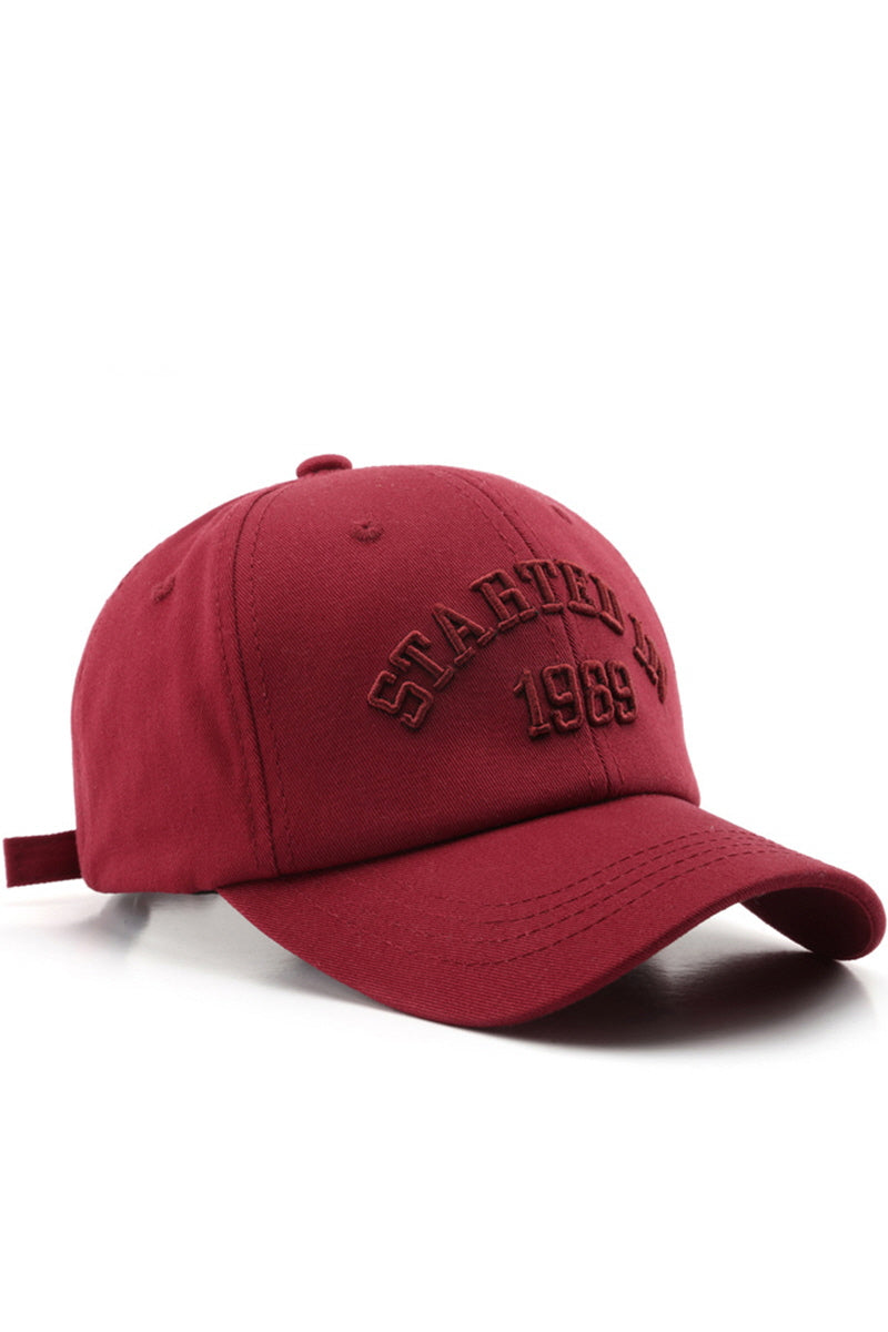 WOMEN CASUAL LETTER EMBROIDERED BASEBALL CAP