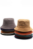 WOMEN SOLID CASUAL BUCKET HAT FOR DAILY LIFE
