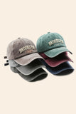 RETRO ALPHABET EMBROIDERED BASEBALL CAP