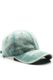 WOMEN WASHED SOLID CASUAL BASEBALL CAP