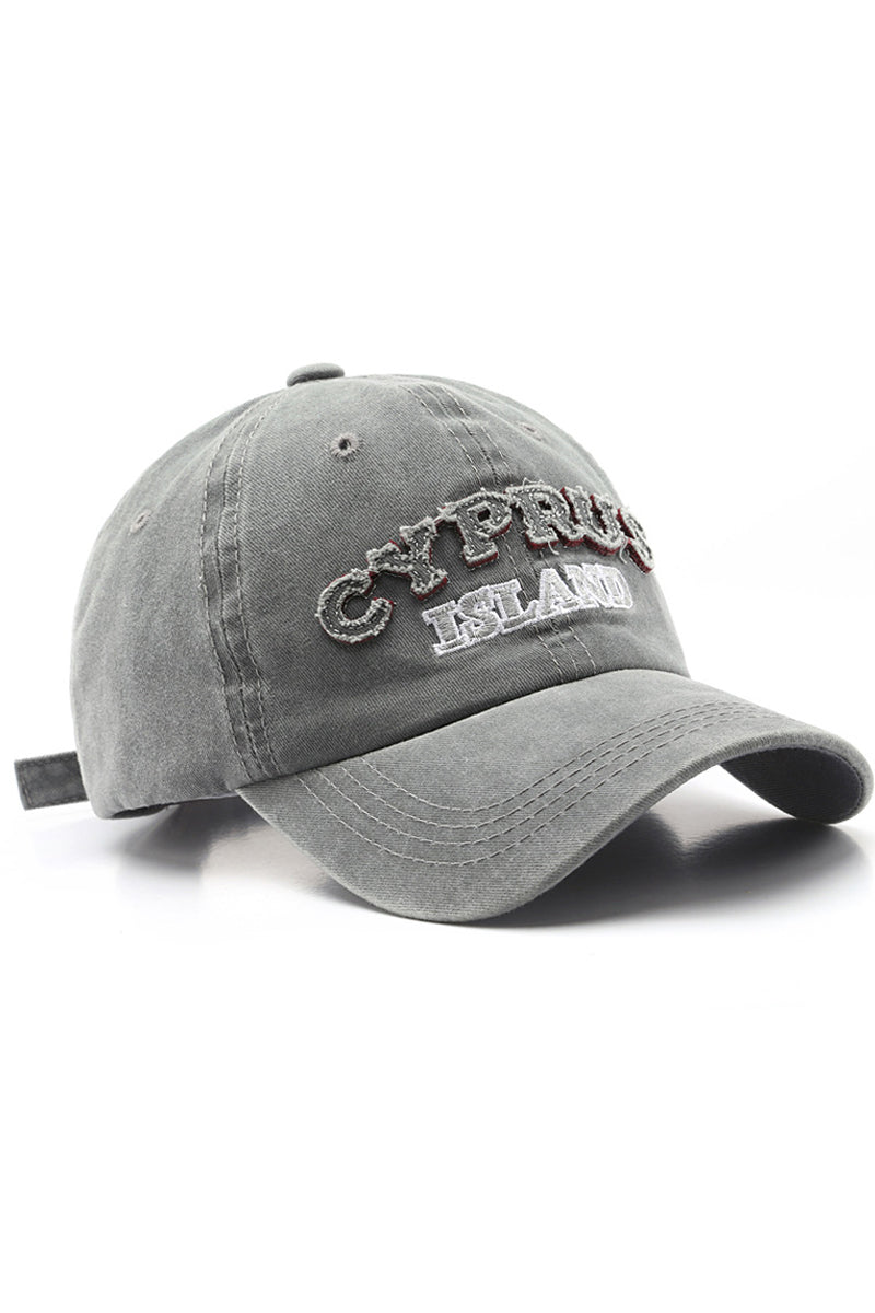 WOMEN LETTER EMBROIDERED CASUAL BASEBALL CAP