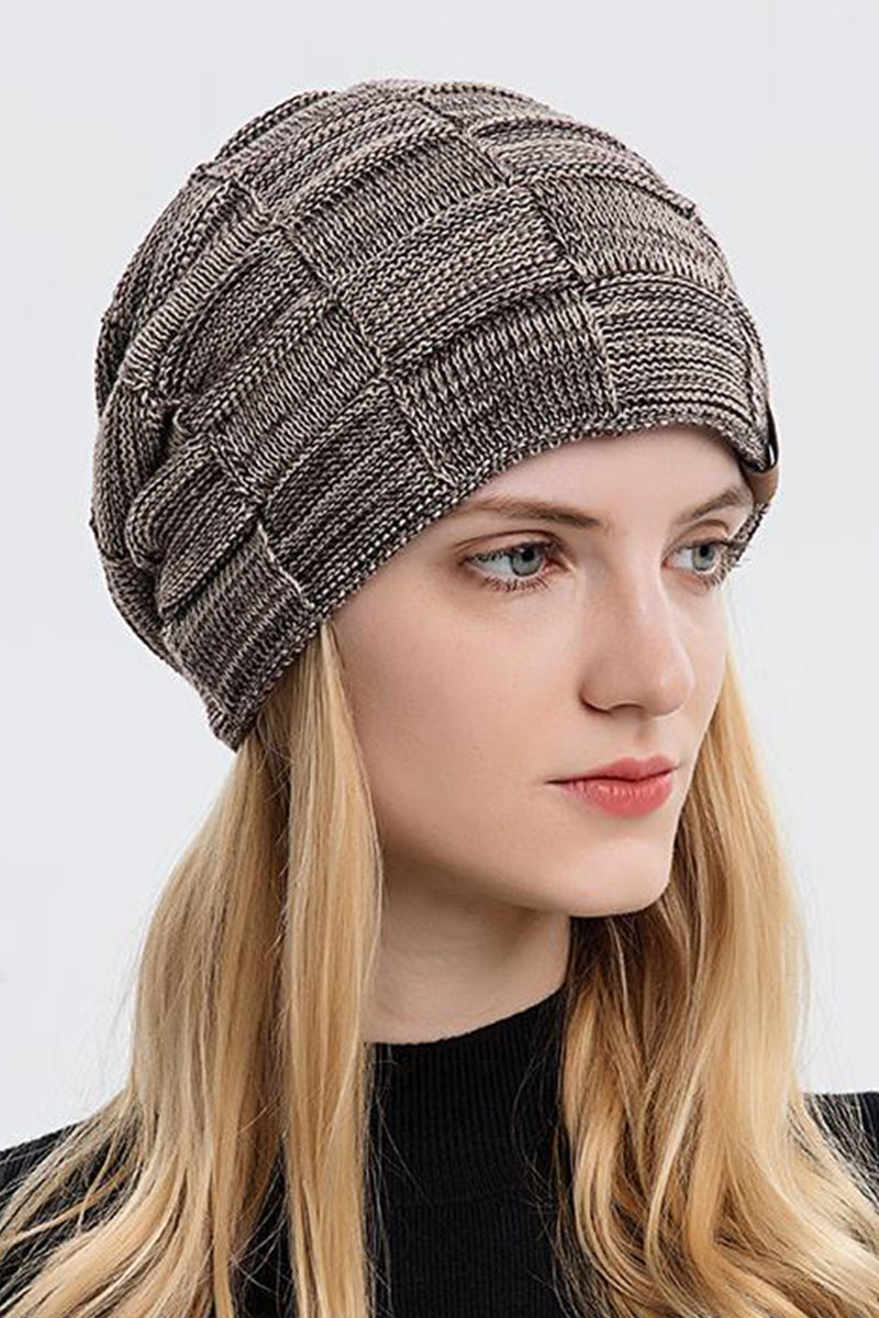 WOMEN SOLID KNIT HAT