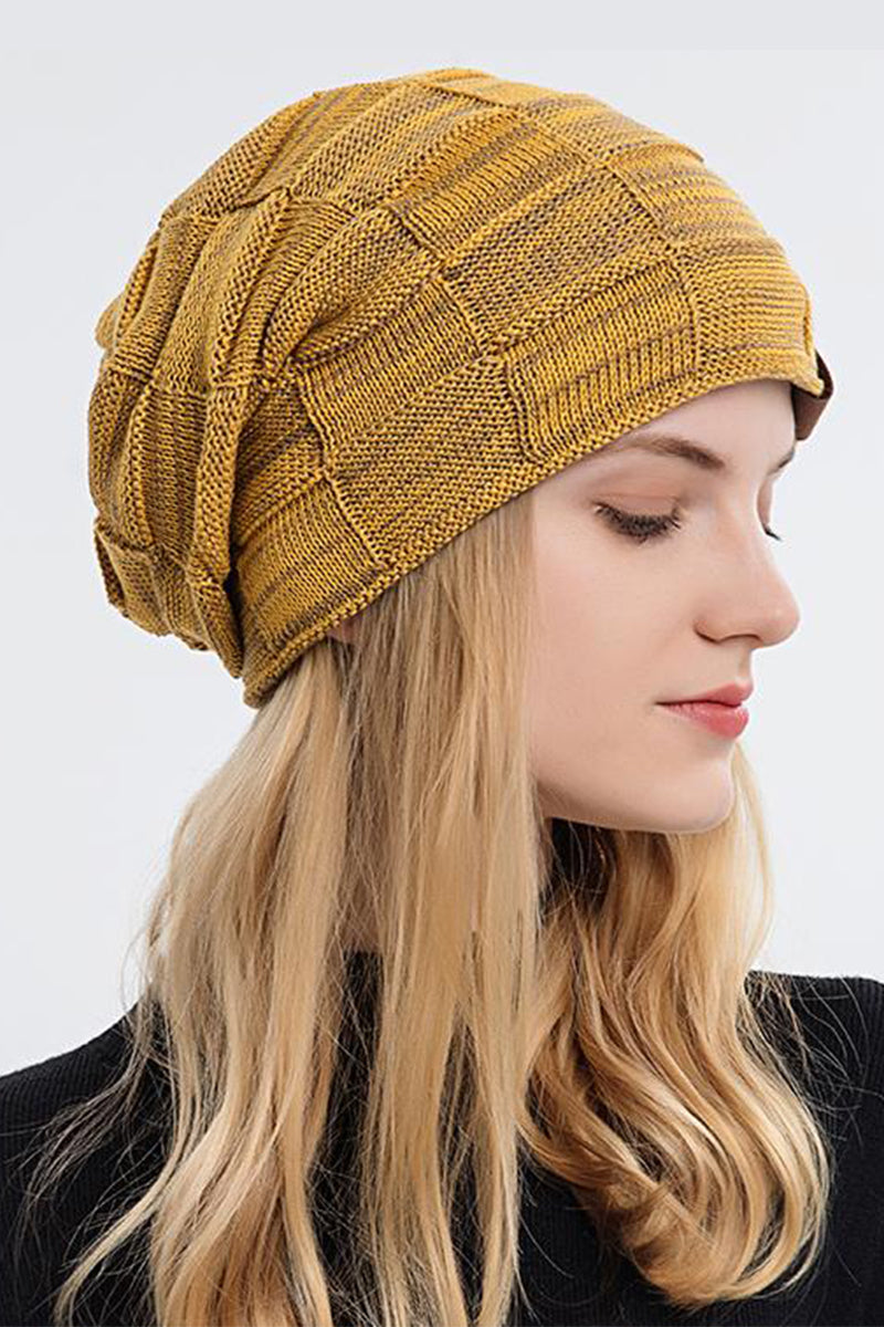 WOMEN SOLID KNIT HAT