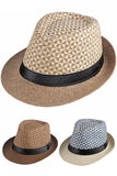 SUN HAT FASHION STRAW MATCH FEDORA