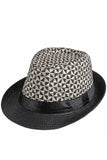 SUN HAT FASHION STRAW MATCH FEDORA