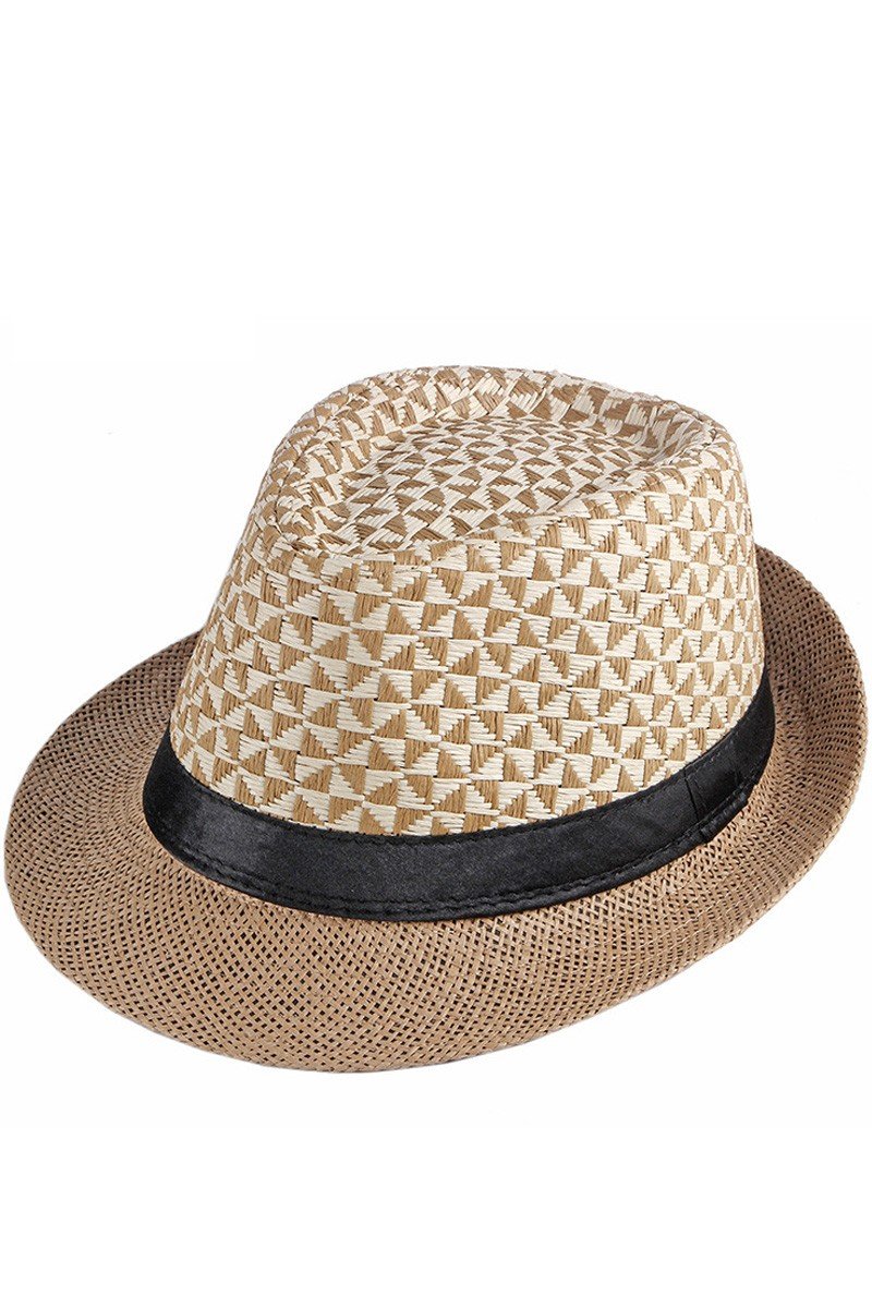 SUN HAT FASHION STRAW MATCH FEDORA