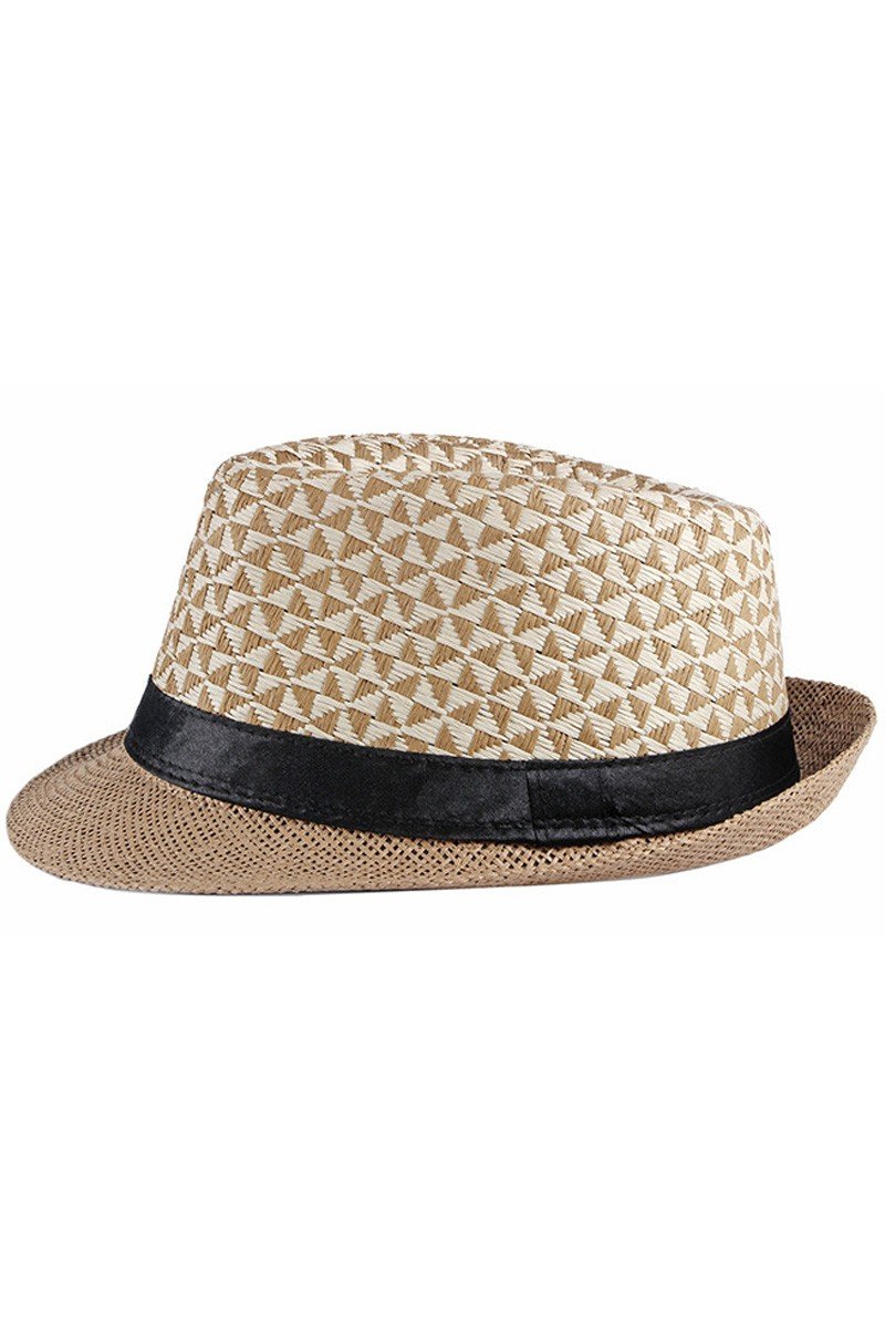 SUN HAT FASHION STRAW MATCH FEDORA