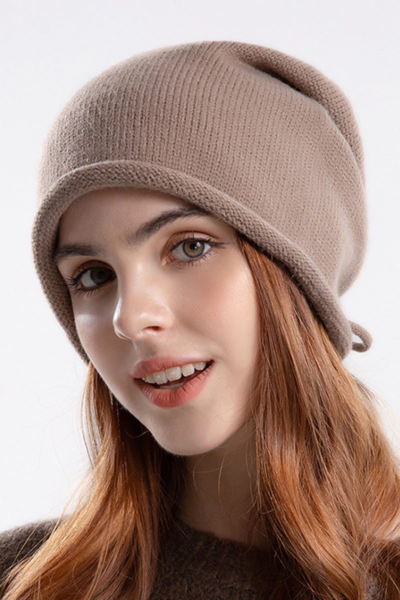 WOMEN WINTER CURLING KNITTED CAP