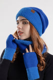 WOMEN KNITTED GLOVE HAT AND SCARF SET, 2PCS PER 1 PACK (HAT,SCARF,GLOVE)