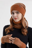 WOMEN KNITTED GLOVE HAT AND SCARF SET, 2PCS PER 1 PACK (HAT,SCARF,GLOVE)