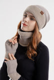 WOMEN KNITTED GLOVE HAT AND SCARF SET, 2PCS PER 1 PACK (HAT,SCARF,GLOVE)