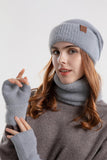 WOMEN KNITTED GLOVE HAT AND SCARF SET, 2PCS PER 1 PACK (HAT,SCARF,GLOVE)